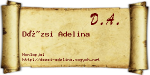 Dézsi Adelina névjegykártya